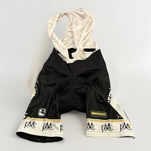 Giordana Mens Black White Team Kermit Cycling Bib Padded Shorts Size S-2-46